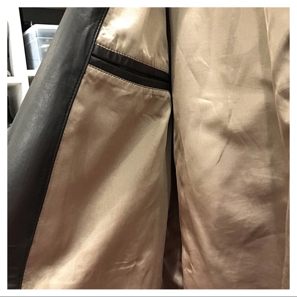 {Kenneth Cole} Leather Jacket, XL - Picture 7 of 8